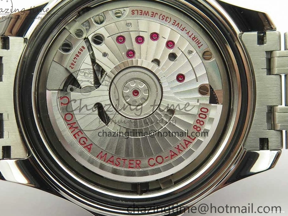 0301 ZeroBulk 2018 Seamaster Diver 300M OMF Best Edition Blue Ceramic Blue Dial on SS Bracelet A8800 (Black Balance Wheel) 7957